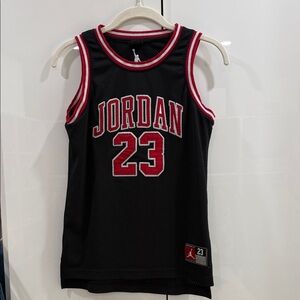 Jordan Black and Red 23 Jersey Youth Medium